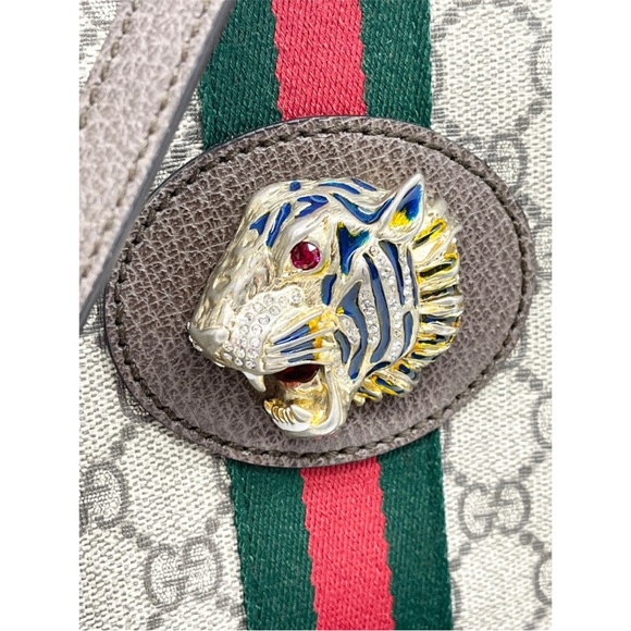 Gucci GG Supreme Web Rajah Tote and Purse Pouch - Picture 4 of 12